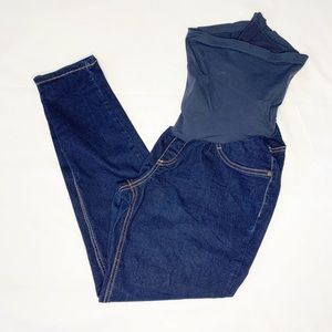 Indigo Blue Dark Wash Cropped Jeans Size Medium